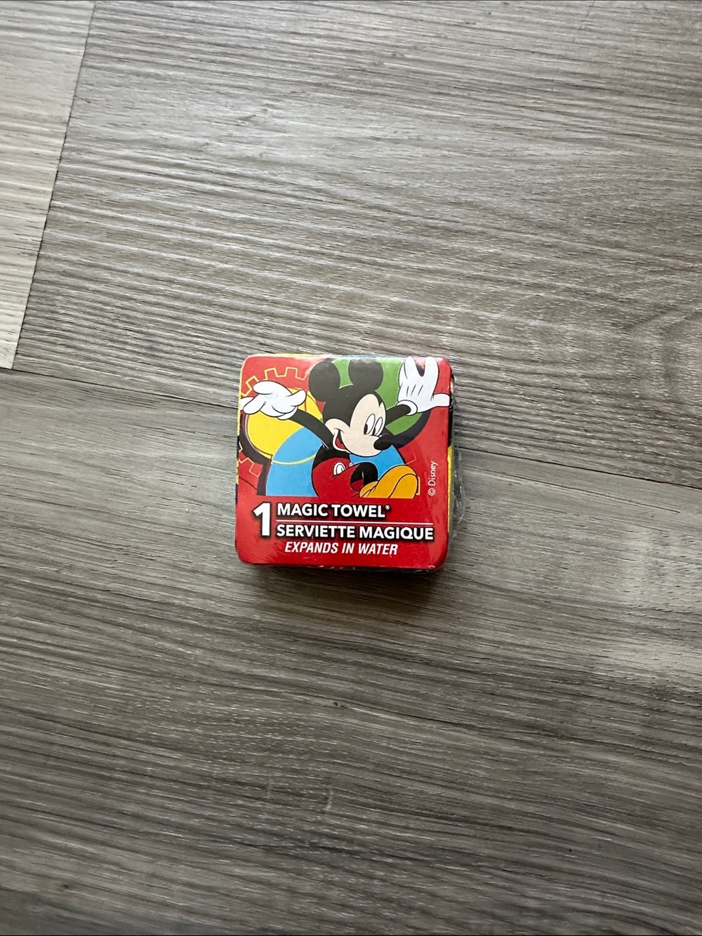 Disney Mickey Mouse Magic Towel - Red with Black and Yellow Artwork